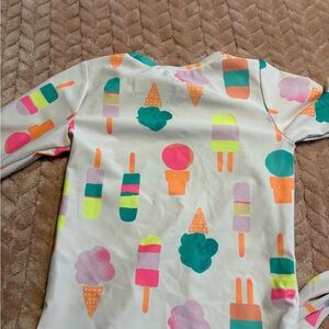 GAP Ice Cream Print Long Sleeve Shirt - Pink, Orange, Green